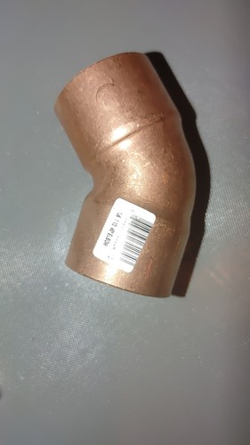 Elkhart 1-1/2" Copper 45 Elbow