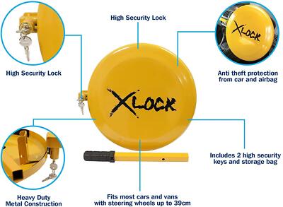 Ultimate Vehicle Security: X Lock Full Face Steering Wheel Lock
