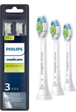 Philips Sonicare Genuine W DiamondClean Replacement Toothbrush Heads, 3 Brush He