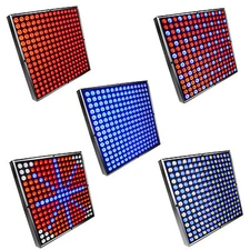 12" x 12" Square High-Power 45W 225LEDs Grow Light System Panel with Hanging Kit