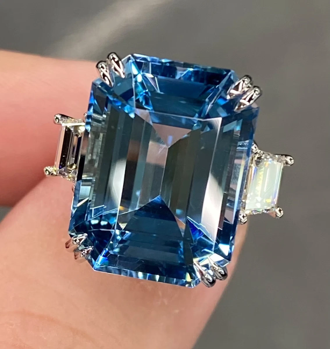 Cocktail clearance ring aquamarine