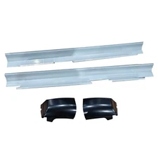 4PCS Cab Outer Rocker Panel & Cab Corner For 2007 2008-2013 Silverado Sierra 4DR