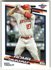 2022 Topps Opening Day #BS-8 Mike Trout Bomb Squad Los Angeles Angels Baseball