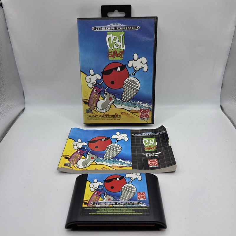 Cool Spot Sega Mega Drive, 1993 Complete With Manual PAL Tested Working