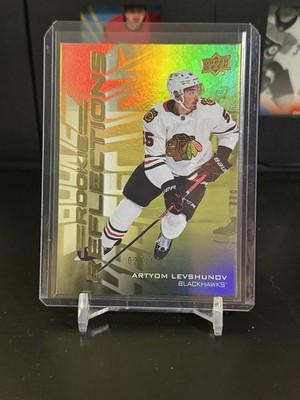 Artyom Levshunov 2025-26 Upper Deck Extended Rookie Reflections Gold RC /100