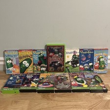 Vintage Veggietales 1990s Lot Of 13 VHS Tapes Great Condition Child Values God