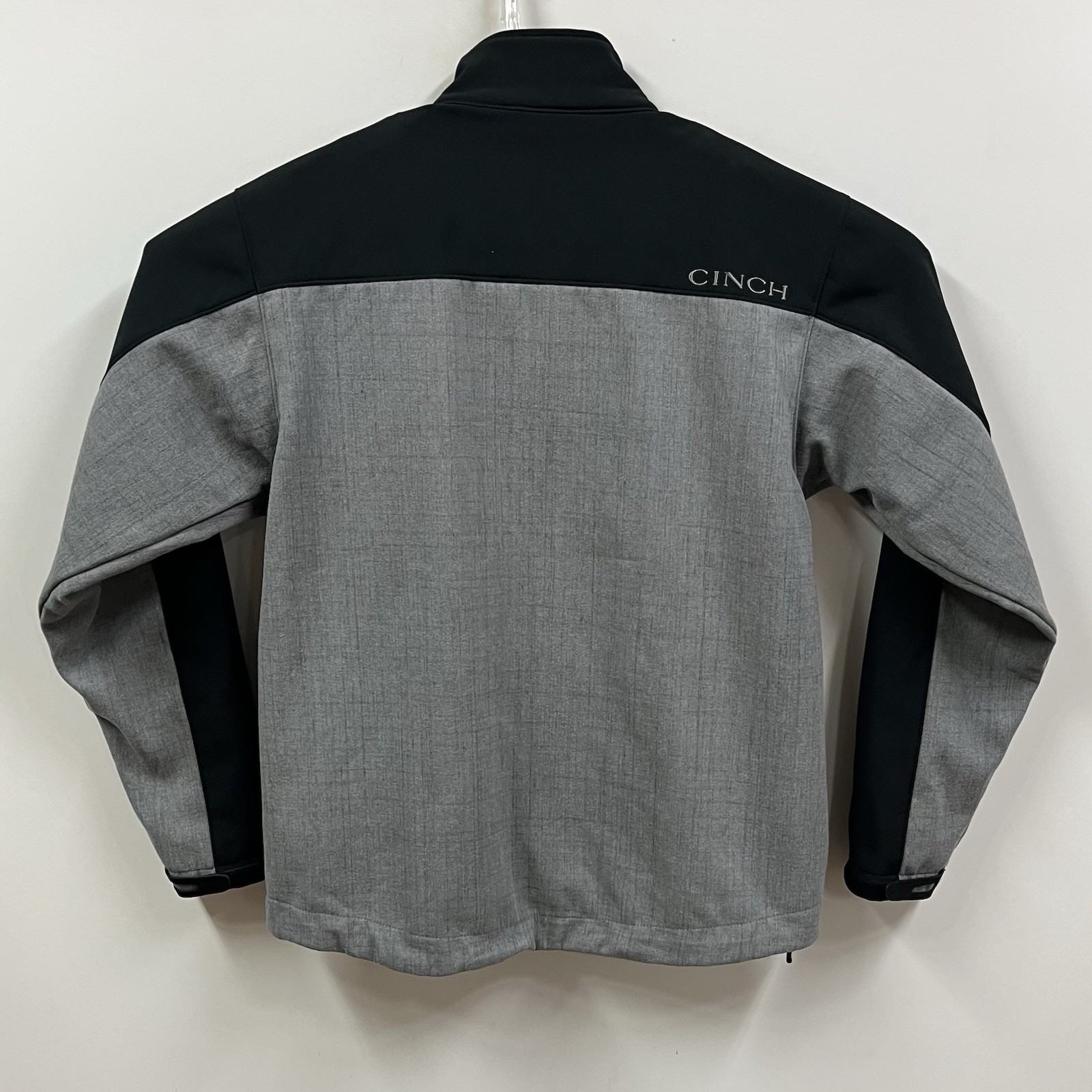 Cinch Western Jacket Soft Shell Full Zip Gray Bla… - image 4