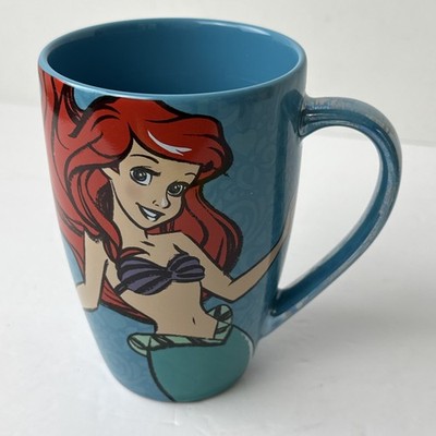 Disney Vintage Ariel Mug 1988 ''Part of That World '' The Little Mermaid  Cup Blue
