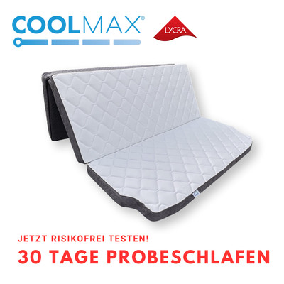 Matratze VW T5 T6 T6.1 Multiflexboard 10x148x198 Auflage Klappbar H3 COOLMAX 
