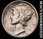 1942-D Silver Mercury Dime - Choice Almost Uncirculated  Lustrous  #M569 — photo 1