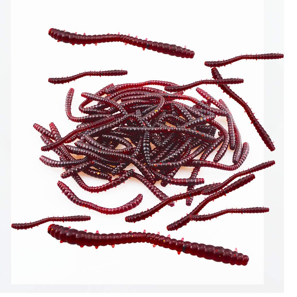 Senven artificiale earthworm, Biomimetic Morbido Silicone Earthworm Esche (l6B)