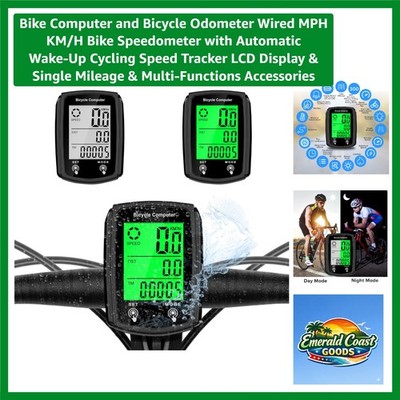 Compact Cycling Computer with LCD Display & Backlight - Perfect for Adventurers
