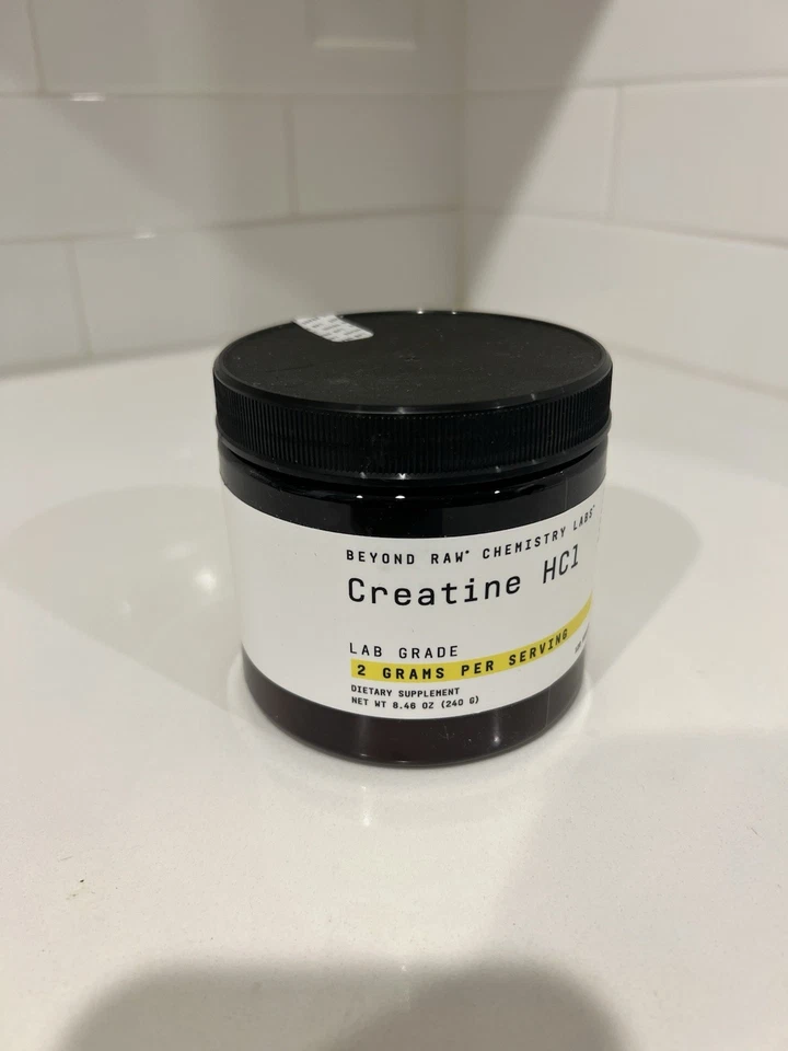 Beyond Raw Chemistry Labs 肌酸 HCl - 240 克 - 实验室级 - 每份 2 克 - — 第 2/4 张图片