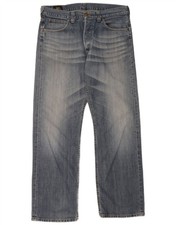 Lee Herren Nash Straight Jeans W34 L32 Blau Baumwolle CQ20