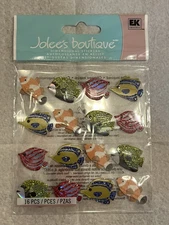VINTAGE-Jolee's Boutique  EK Stickers -New -Glitter Fish