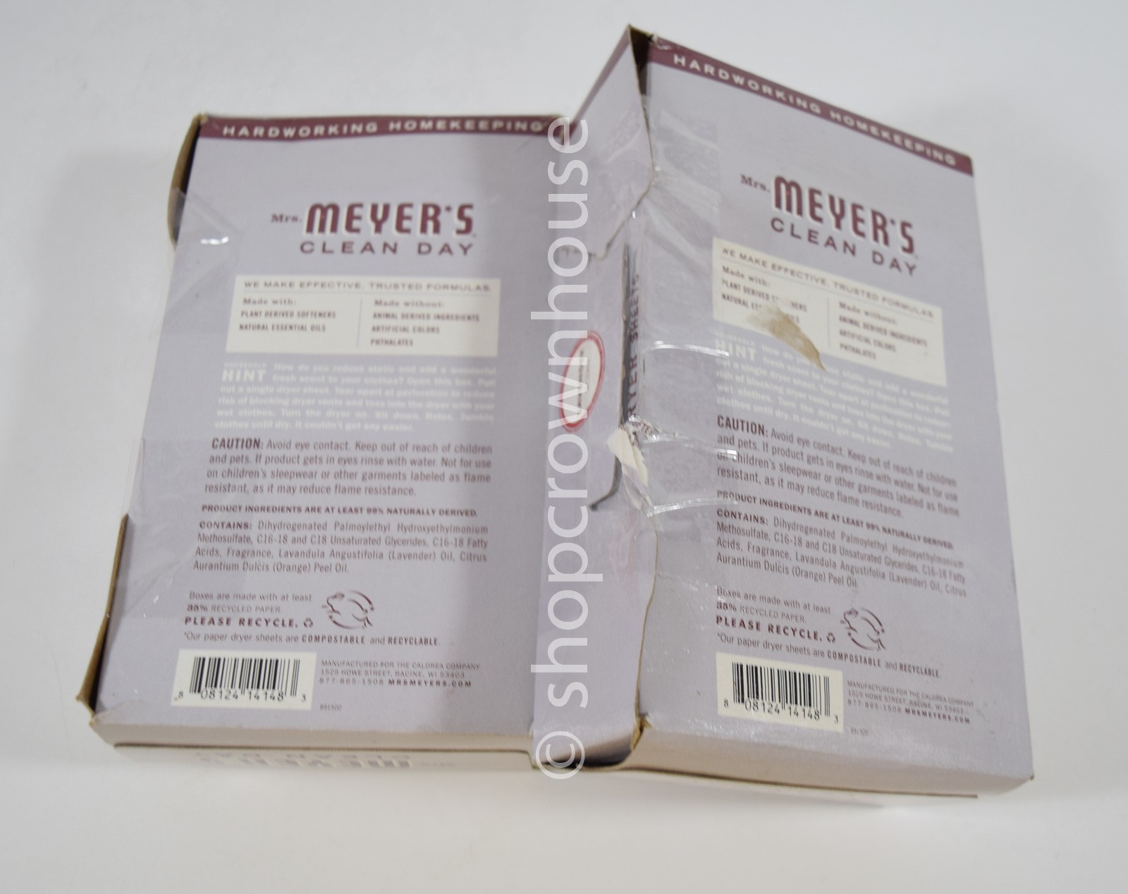 2 Mrs. Meyer's Clean Day Aromatherapeutic Paper Dryer Sheets LAVENDER = 160