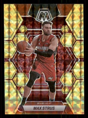 Max Strus 2022-23 Panini Mosaic  Reactive Yellow #99 Miami Heat