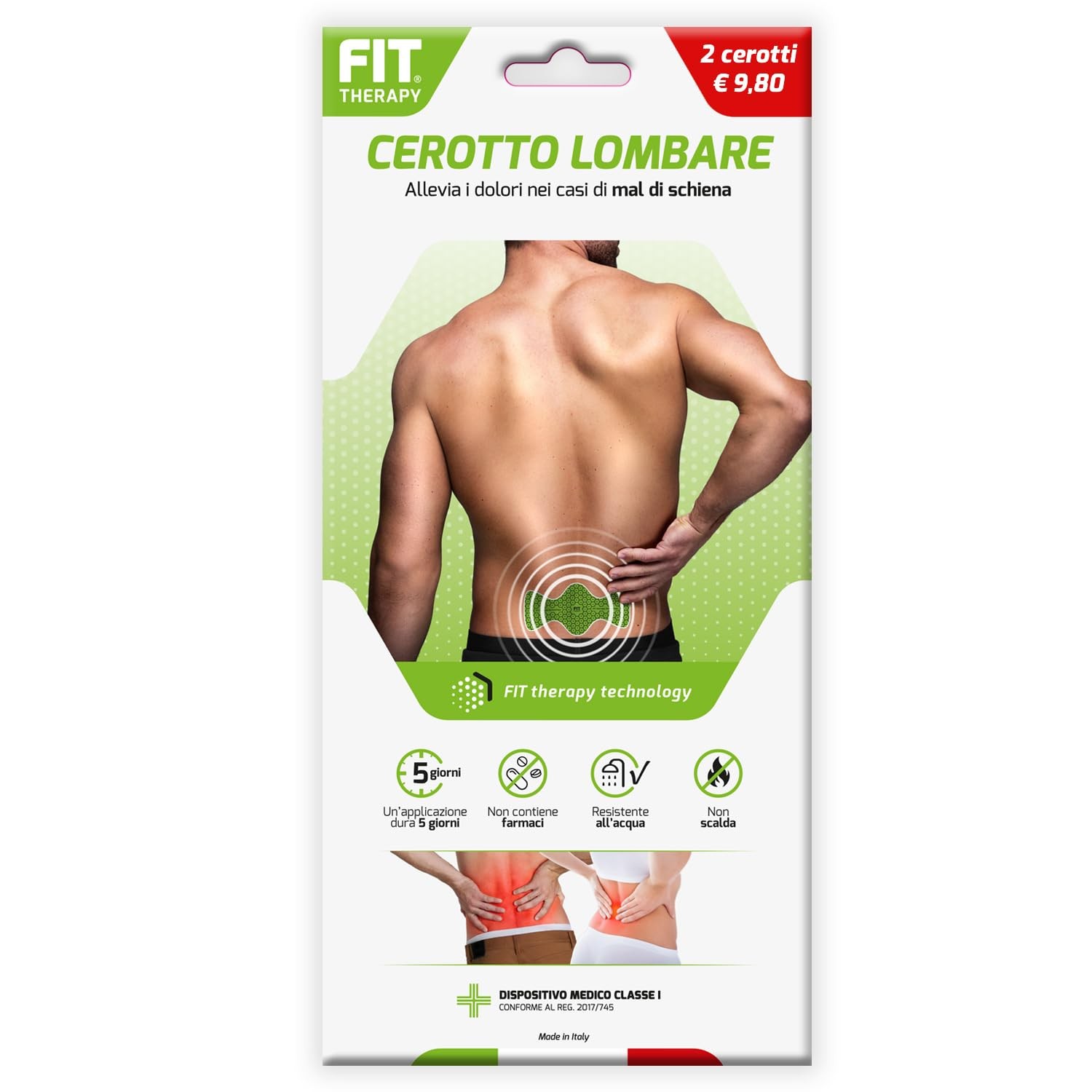 FIT Therapy – Cerotti Antidolorifici e Antinfiammatori Lombari - Per (x5a)