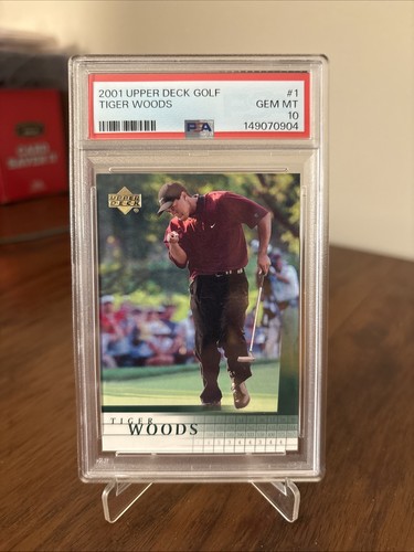 2001 Upper Deck Tiger Woods 1 PSA 10 Fresh Slab