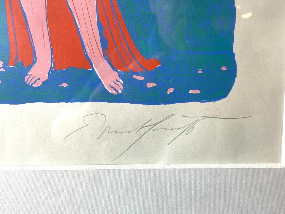 Ernst Fuchs (1924-2009) Farbholzschnitt, handsigniert, Rahmen - Bild 3 von 4