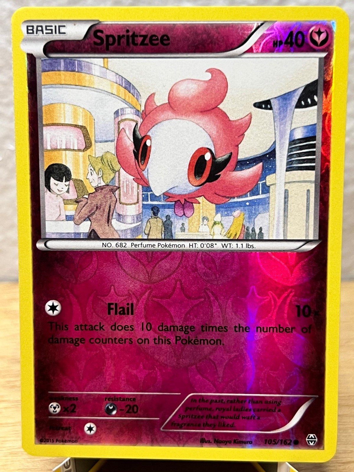 BREAKthrough Spritzee 105/162 Common Pokemon Reverse Holo MP