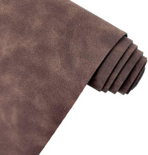 Dark Brown Soft Faux Suede Fabric 30X135Cm Synthetic Faux Leather Frosted Leathe