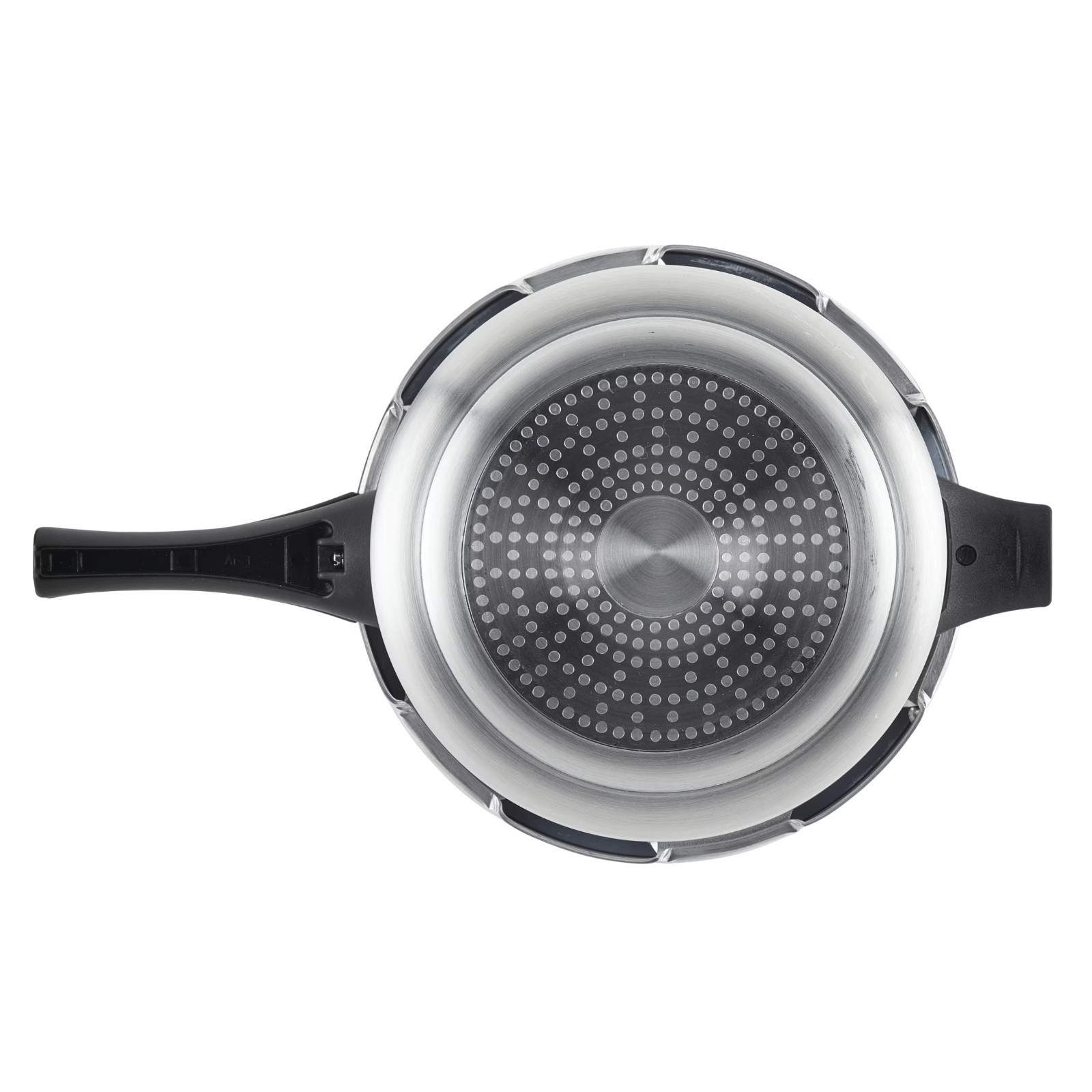 6 Quart Aluminum Stovetop Pressure Cooker, Induction Compatible, Metal Utensil