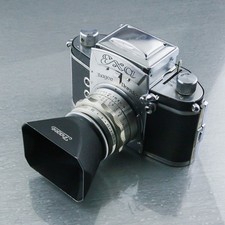 Ihagee EXA FX 1956 two coax  TESSAR 2.8/50, camera body Pentacon Dresden     