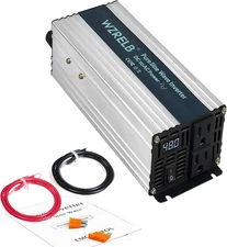 1200W Pure Sine Wave Inverter 48V to 120V Power Converter Truck Camp Solar