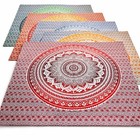 Tagesdecke Bettüberwurf Lotus Flower Dekotuch Indien Wandbehang Mandala Tuch 