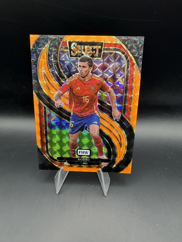 2024-25 Panini Select Fifa - Mezzanine Rodri #189 Fluorescent Orange Prizm /125