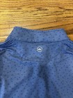 Peter Millar Mens XL Blue Perth 1/4 Zip Golf Carts AOP Performance Pullover — photo 3