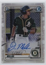 2020 Bowman Chrome Prospect Auto Refractor 90/499 Drew Millas #CPA-DM Auto p8v