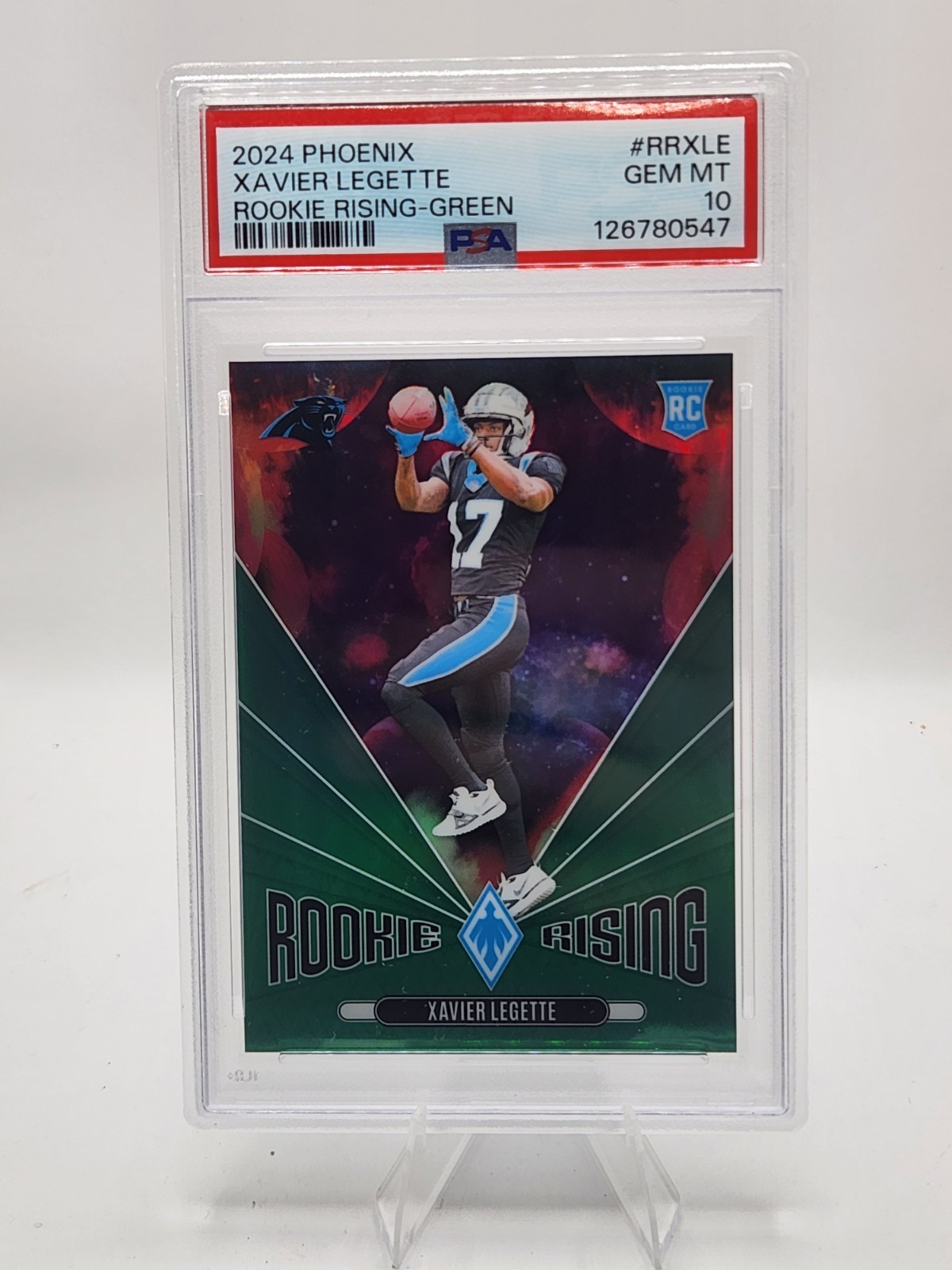 2024 Panini Phoenix - Rookie Rising Xavier Legette #RR-XLE (RC) Green /25