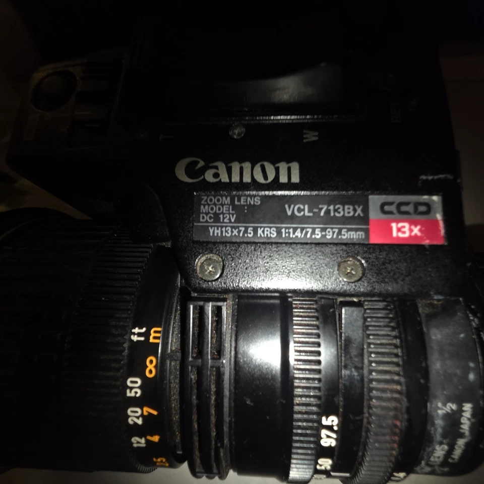 Lente zoom macro TV motorizada Canon Japón VCL-713BX YH13x7,5 KRS 7,5-97,5 mm Foto 4 de 4