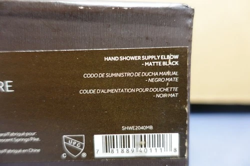 Signature Hardware SHWE2040MB Shower Supply Elbow for Hand Showers - Matte Black - Picture 9 of 10