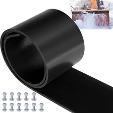 Universal Snow Plow Blade Flap - 72”X 6”X 1/4” Rubber Snow Deflector with 11 Set