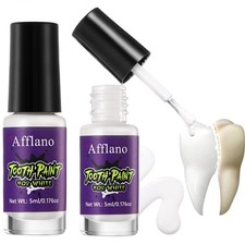 White Tooth Paint, Instant Bright White Teeth Paint Halloween Goth Vampire To...