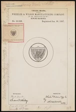 Wheeler & Wilson Manufactruing Company for W & W brand Sewing Machines