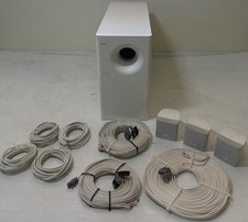 Bose Acoustimass 10 Home Theater Subwoofer 3 Cube Speakers Cables 8ohm