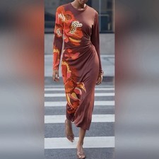 FARM Rio x Anthropologie Floral Jersey Maxi Dress