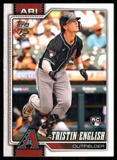 2026 Topps #346 Tristin English RC Arizona Diamondbacks 58160