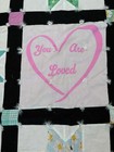 Handmade Patchwork Quilt You Are Loved 38x48 — photo 5