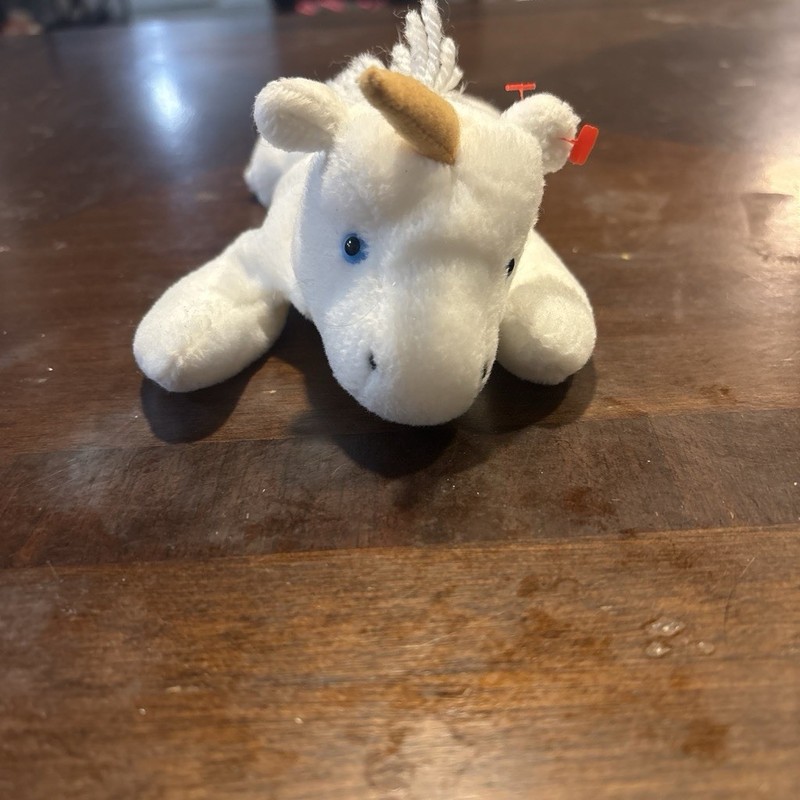 TY Beanie Baby Mystic the Unicorn 1994 Iridescent Horn - MINT CONDITION