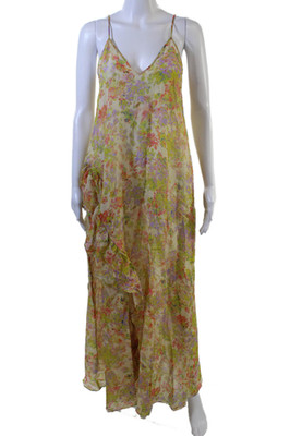 Kika Vargas Womens Kate Dress - Pink Garden Size XS