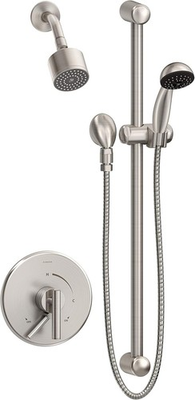 #ad Symmons S3508BSTN Duro Pressure Balanced Shower System Satin Nickel Brand New $149.00