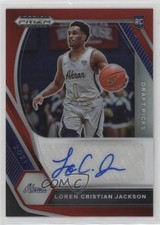 2021 Panini Prizm Draft Picks Red /199 Loren Cristian Jackson #DP-LCJ Auto 1t6s
