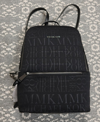 New Michael Kors Toby Black Neoprene Backpack - BLACK - # 30T9UOYB2C