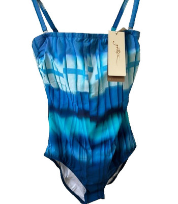 Gottex BANDEAU ONE PIECE Blue 8 NWT