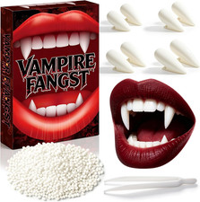 Halloween Vampire Teeth 8Pcs Vampire Fangs Fake 4 Size Teeth Fangs for Cosplay P